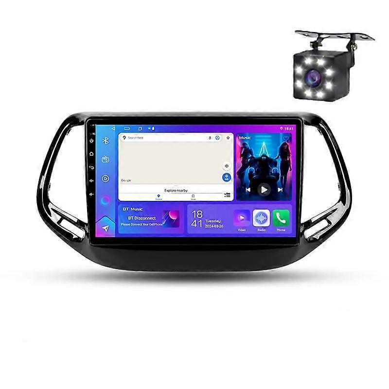 Car Radio Android For Jeep Compass 2 MP 2016 - 2018 Multimedia Player Stereo GPS