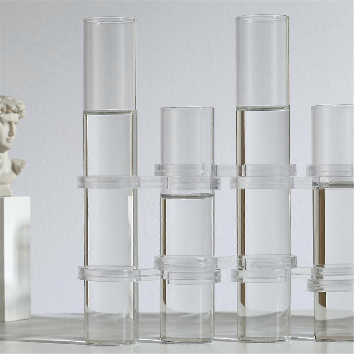 Station De Propagation Hydroponique Suspendue - Support En Bois Avec Tubes Pour Boutures De Plantes - 2
