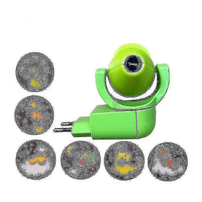 スタームーンアニマルプロジェクターLEDプロジェクター6画像センサーEuプラグ常夜灯子供用ベビーベッドルームデコレーション割引-YH