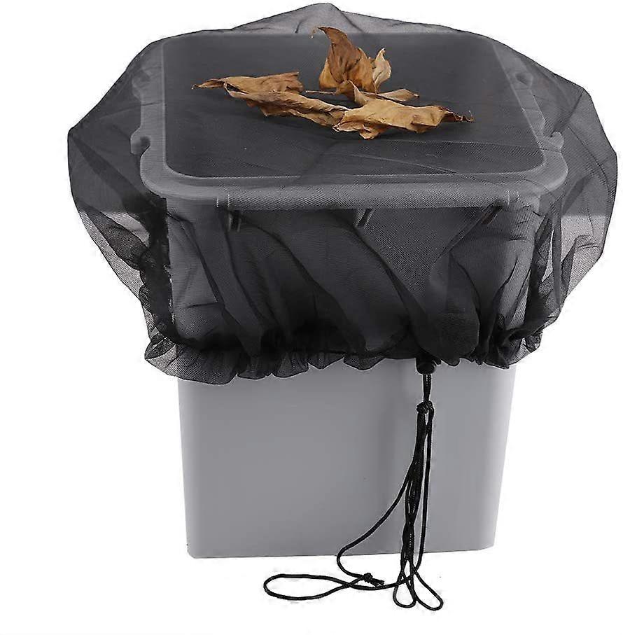 Rain Barrel Mesh Cover with Drawstring, Mosquito Netting for Outdoor Garden, Rain Buckets,