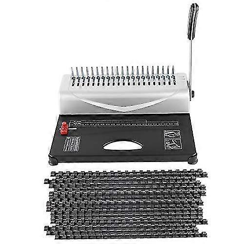 الثقيلة مشط تجليد آلة 450 ورقة 21 هول مقبض دليل ورقة لكمة الموثق مع 100pcs كاتب كيت 3/8 '' مشط ربط العمود الفقري