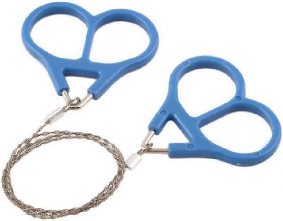 Mini-Edelstahl-Drahtsäge Ideal für Überlebensausrüstung Camping Jagd Baumschneiden Notfall-Kit Werkzeug Ketteblau1 Stück
