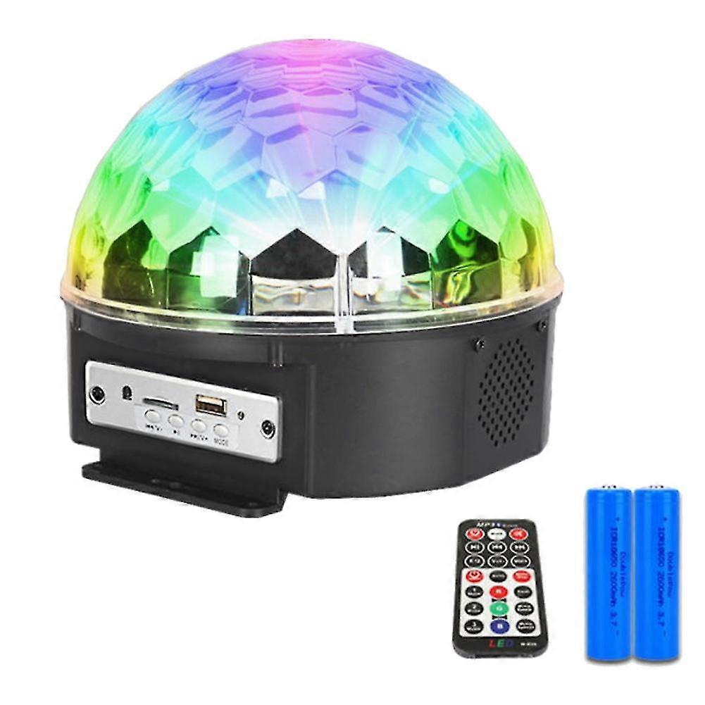 Disco Ball Party Lights 9 Colors LED Bluetooth Stage Lights Sound Activated Rotating Light with Rem