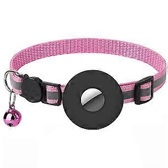Airtag Cat Collar,Cat Collar with Bell Airtag Cat Collar Waterproof Airtag Holder Safety Buckle,Anti Strangulation Cat Collar,Personalized Cat Collar 
