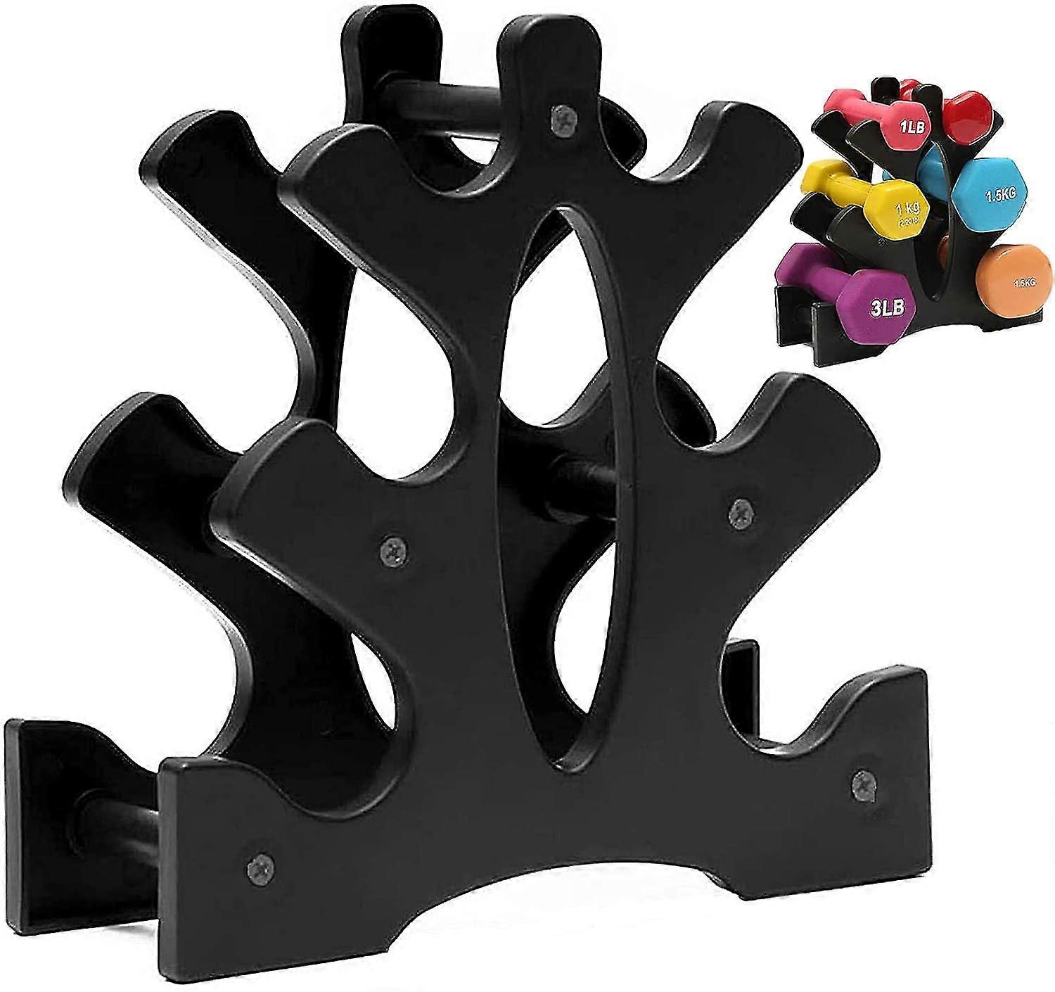 3 Tier Dumbbell Rack For 6 Dumbbells Up To 8 Kg
