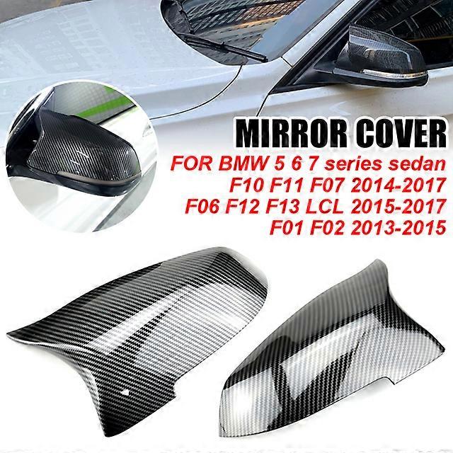 Rearview Mirror Cover Wing Side Rear view Mirror Cap Fit For Bmw 5 Series F10 F11 F18 LCI 2014-2017 Car Tuning Accessories