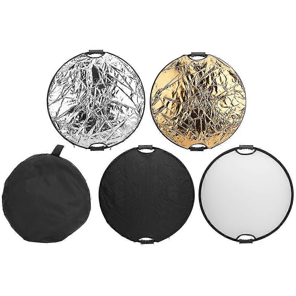 Foldable Reflective Cloth Double Handle Reflector Panel - 80cm Diameter