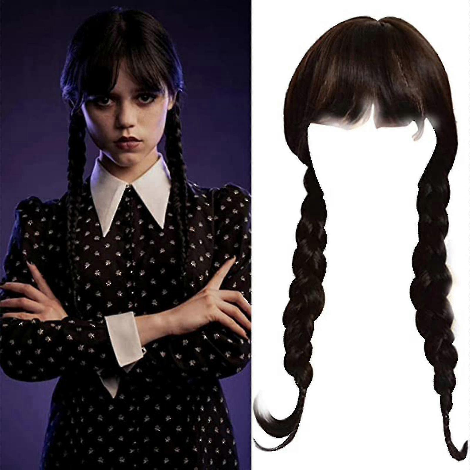 Wednesday Addams Wig With Wig Cap Wigs For Wednesday