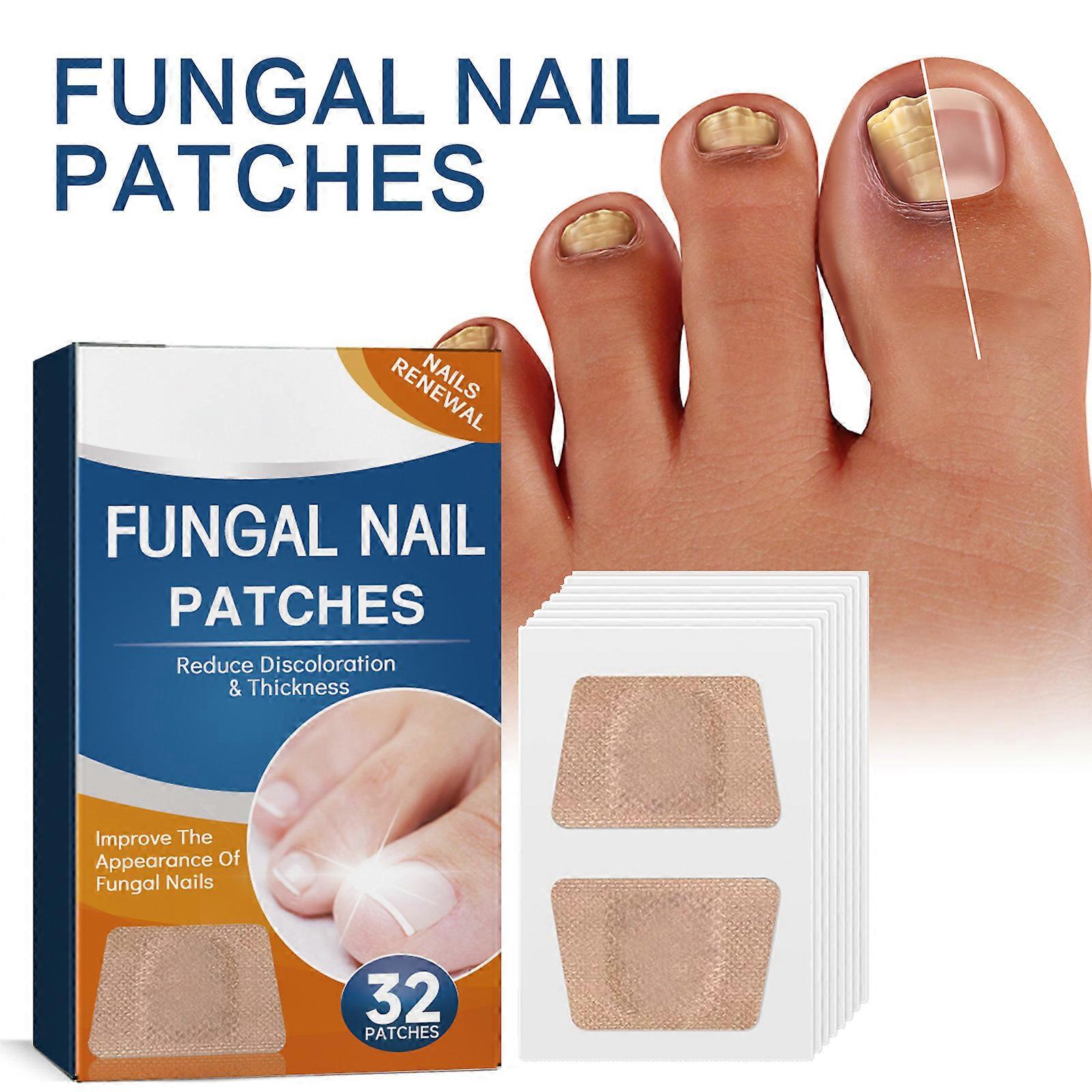 Toenail Fungus Treatment, Nail Repair strips, 32Pcs Toenail Reliever, Restores Appearance of Discolored or Damaged Nails