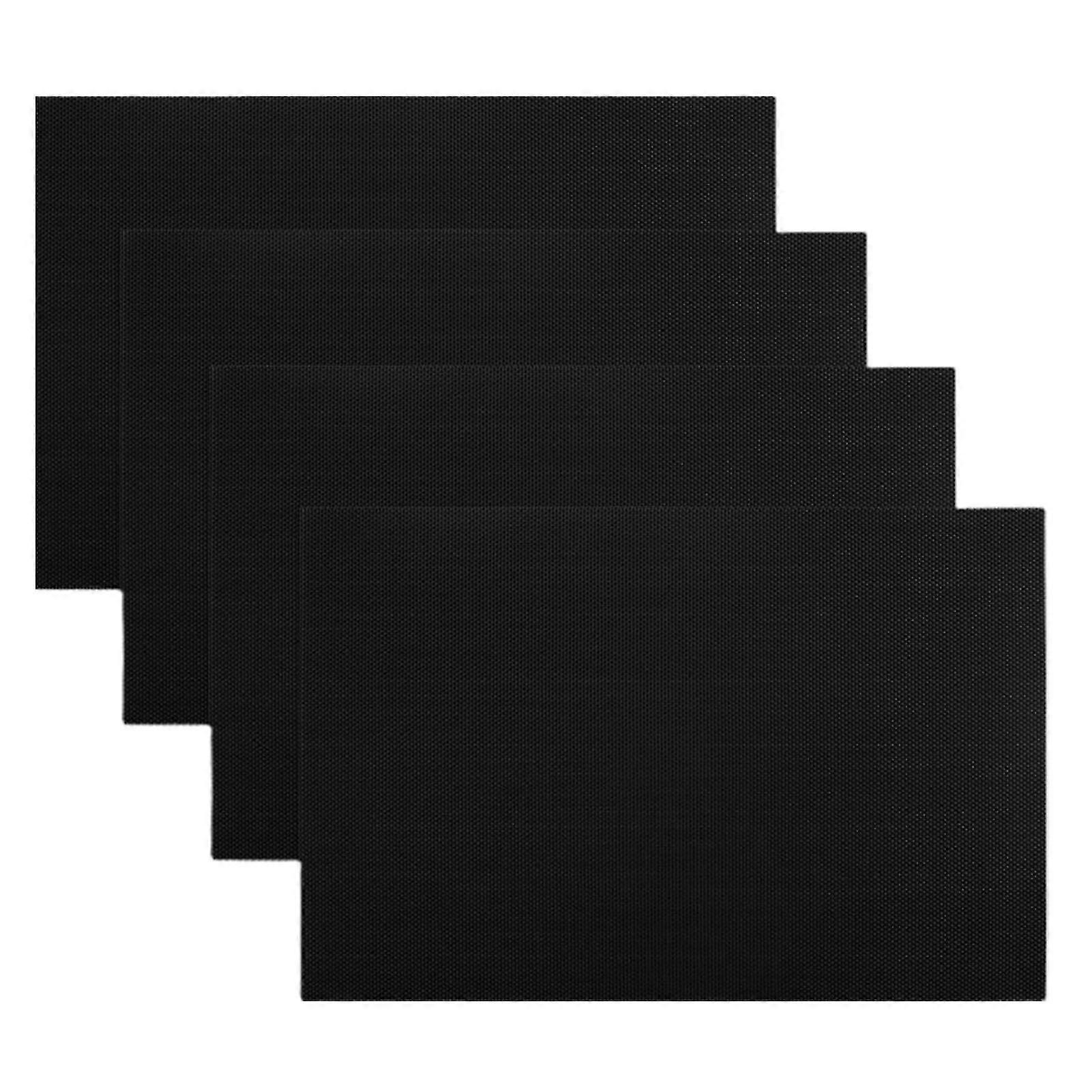 4pcs Rectangular Waterproof Place Mats - Anti-Scratch Flexible Table Mats for Kitchen