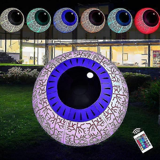 Halloween Inflatables Ghost Eyeball With Rgb Color Changing Led Light