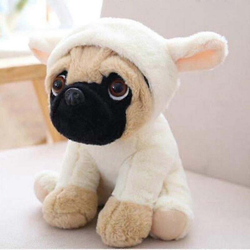 Μεγάλα Βελούδινα Παιχνίδια 20cm Pug Dog Σε 7 Κοστούμια Αγκαλίτσα Μαλακό Παιχνίδι Teddy Βελούδινο Ζώο