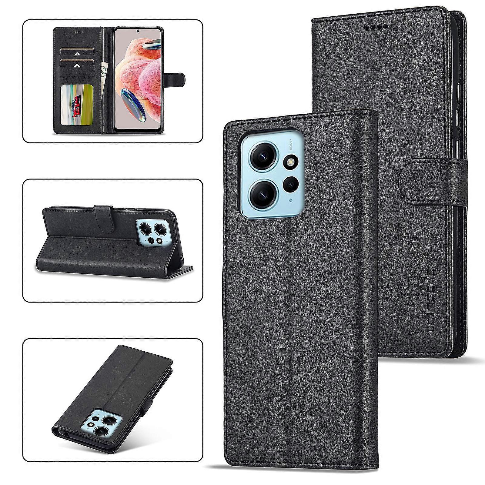 Calf Texture Leather Case For Xiaomi Redmi Note 12 4G Global