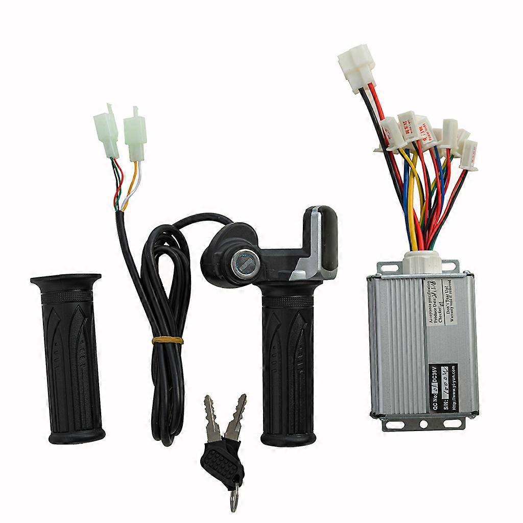 Scooter Motor Brushed Speed Controller Throttle Twist Grip E-Bike