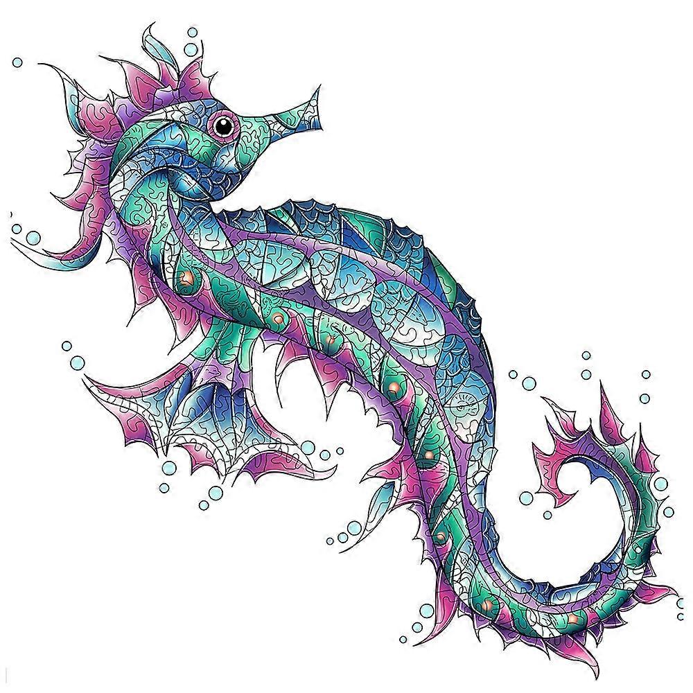 Irregular Wooden Animal Puzzle(Hippocampus)