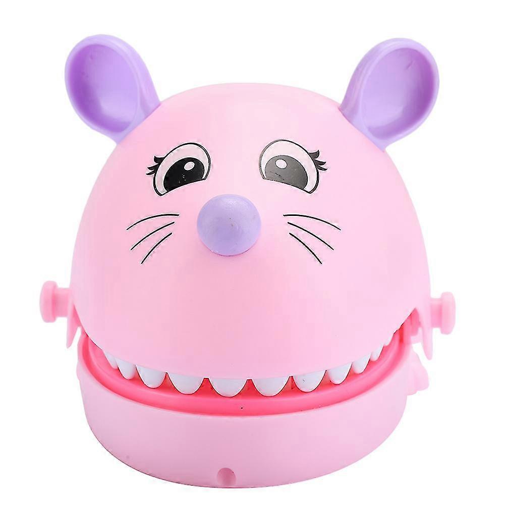 Funny Bite Finger Toy Mouse Mouth Game Parent Child Trick Toys (Pink)