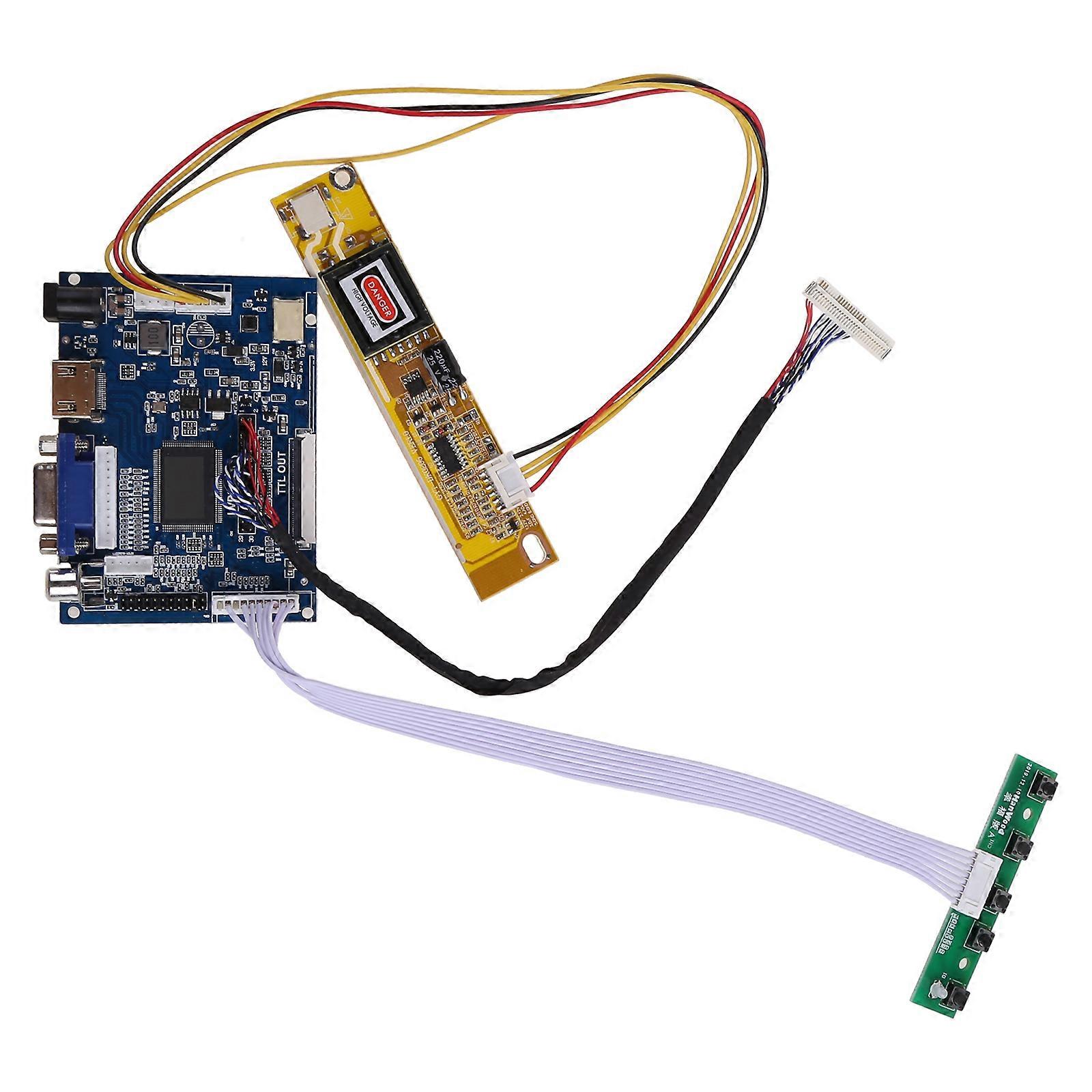 HDMI-compatible DVI+VGA LCD LED screen Controller Board Driver 1280x800