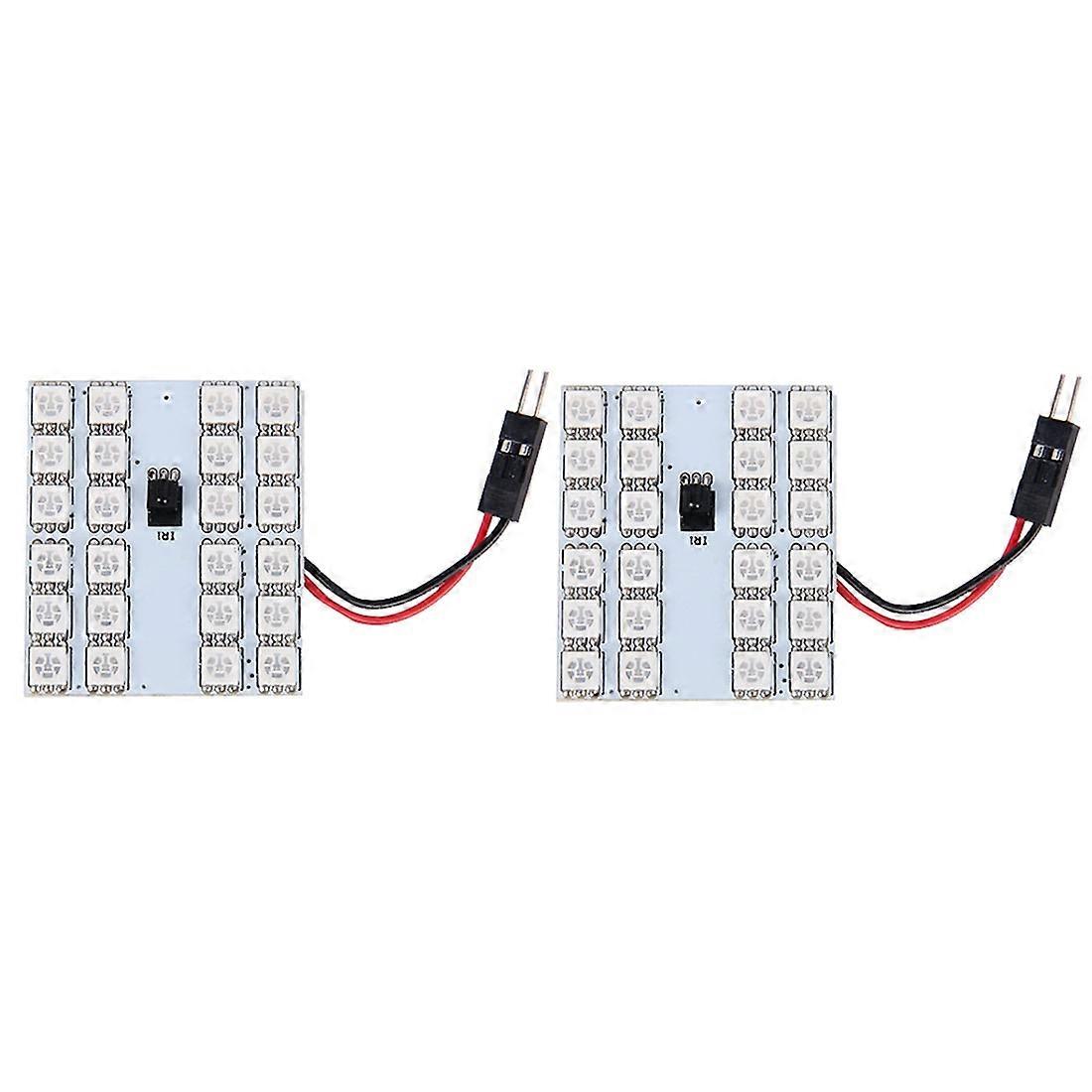 2 PCS Colorful Remote Control Car LED Reading Light