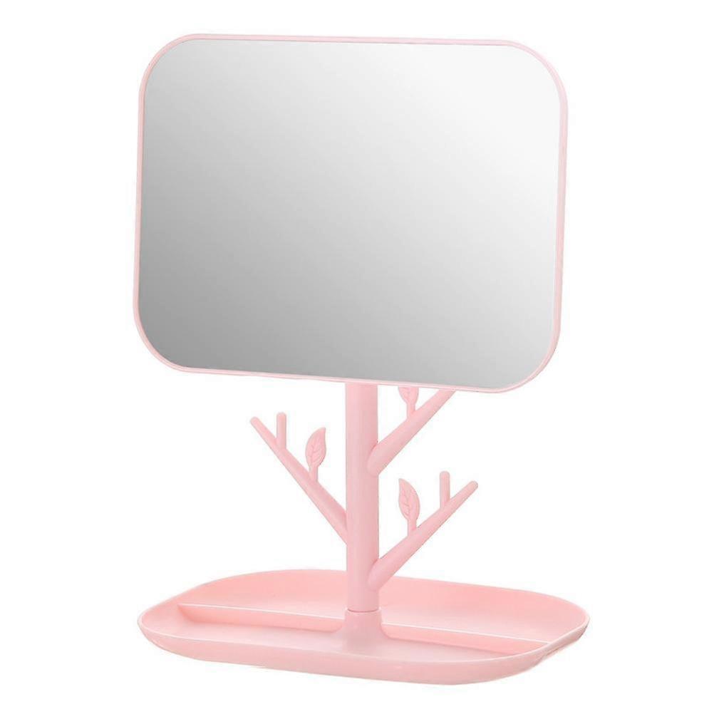Rotary Cosmetic Mirror Portable Square Desktop Makeup Table Mirror