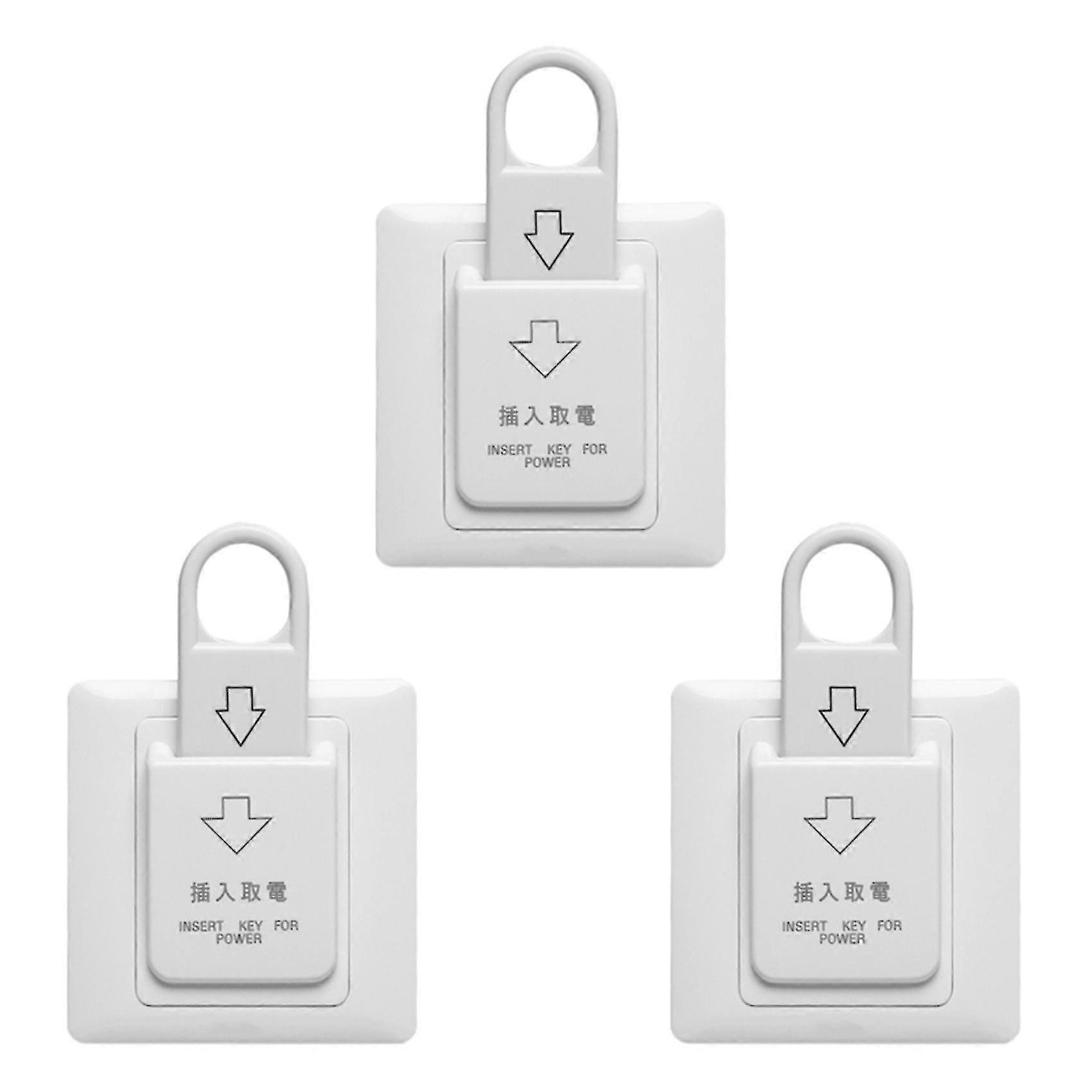 6x High Grade Hotel Magnetic Card Switch Energy Saving Switch Insert Key For Power Banmo