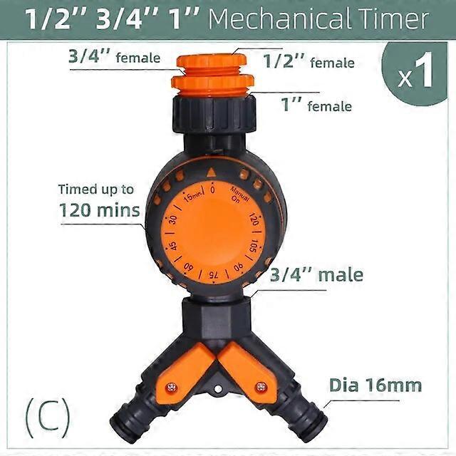 Water Timers Automatic Controller Intelligent Mechanical Daily Water Timer Garden Watering Irrigation for Outdoor Hose Drip Sprinklers Tool