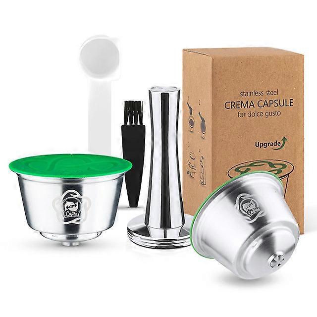 Reusable Dolce Gusto Coffee Capsules 3rd Plastic Stainless Steel Refillable Dolce Gusto Coffee Capsules for Nescaf Machines