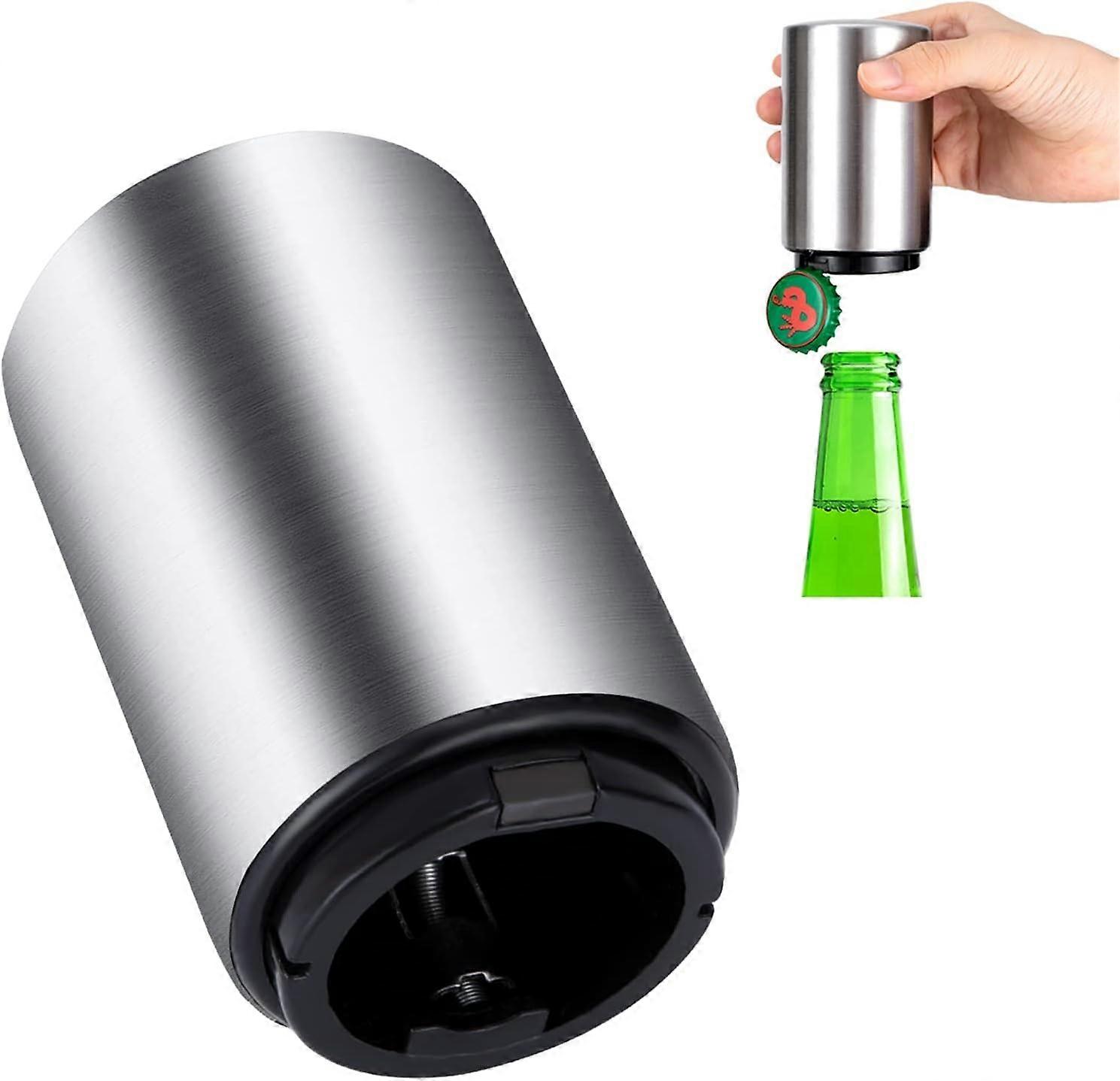 Otomatik Şişe Açacağı Manyetik İtme Çekme Bira Şişesi Açacağı Barbekü Bar Partisi Kitc için Paslanmaz Çelik