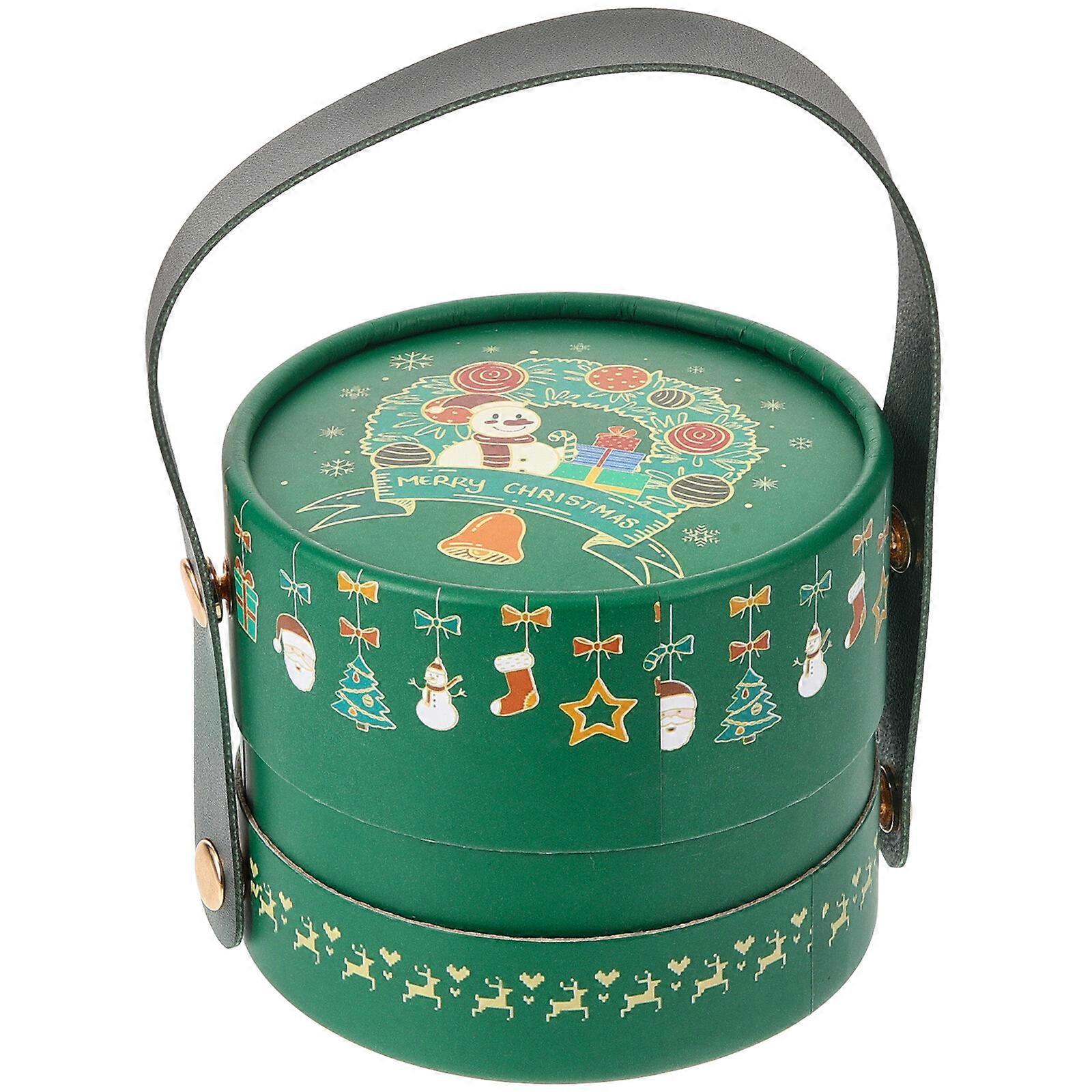 Candy Apples Box Apples Treat Box with Handle Christmas Party Favors Wrapping Box