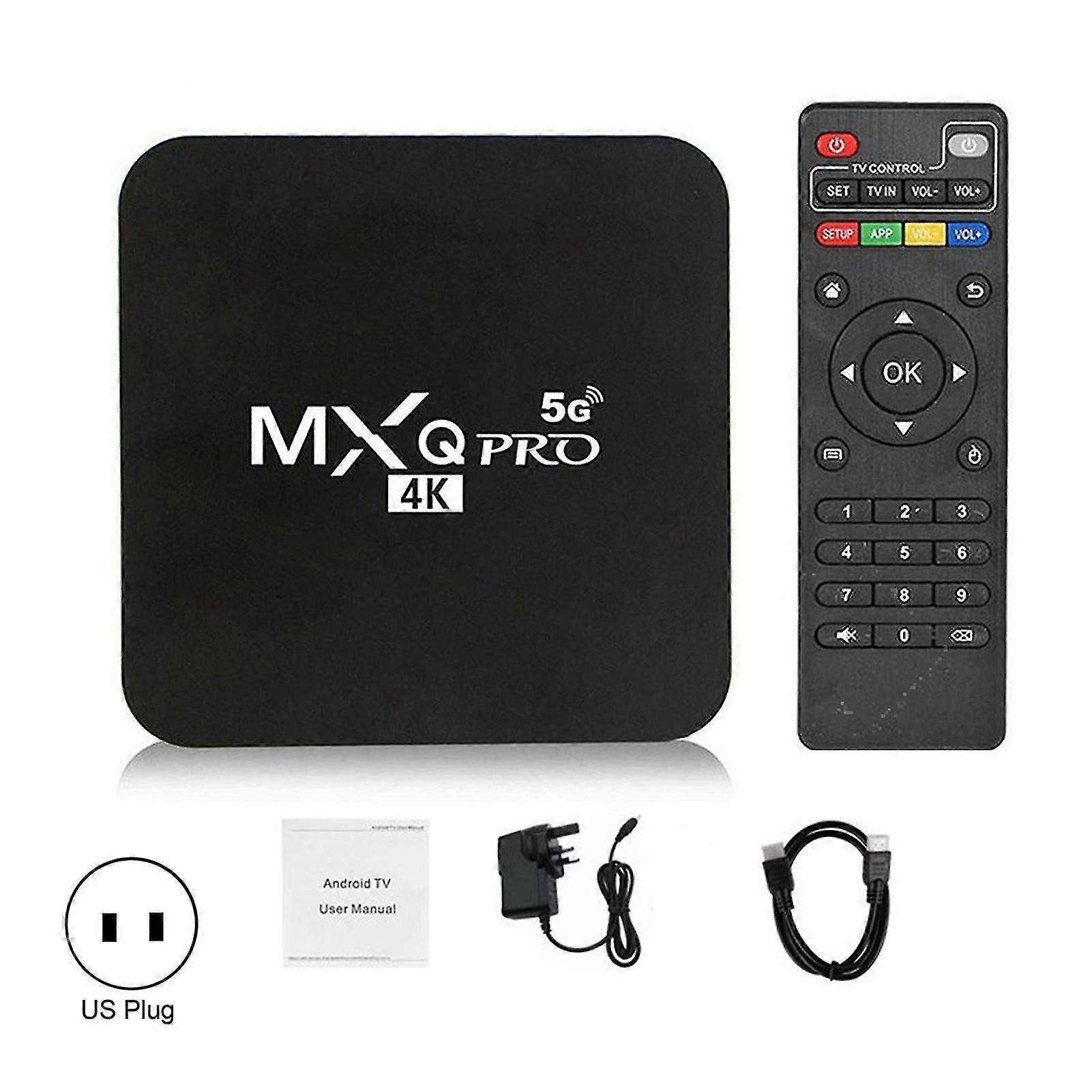 1セットMxqproテレビチューナー多機能実用的な腹筋5g 4kスマートセットトップボックステレビボックスホーム用