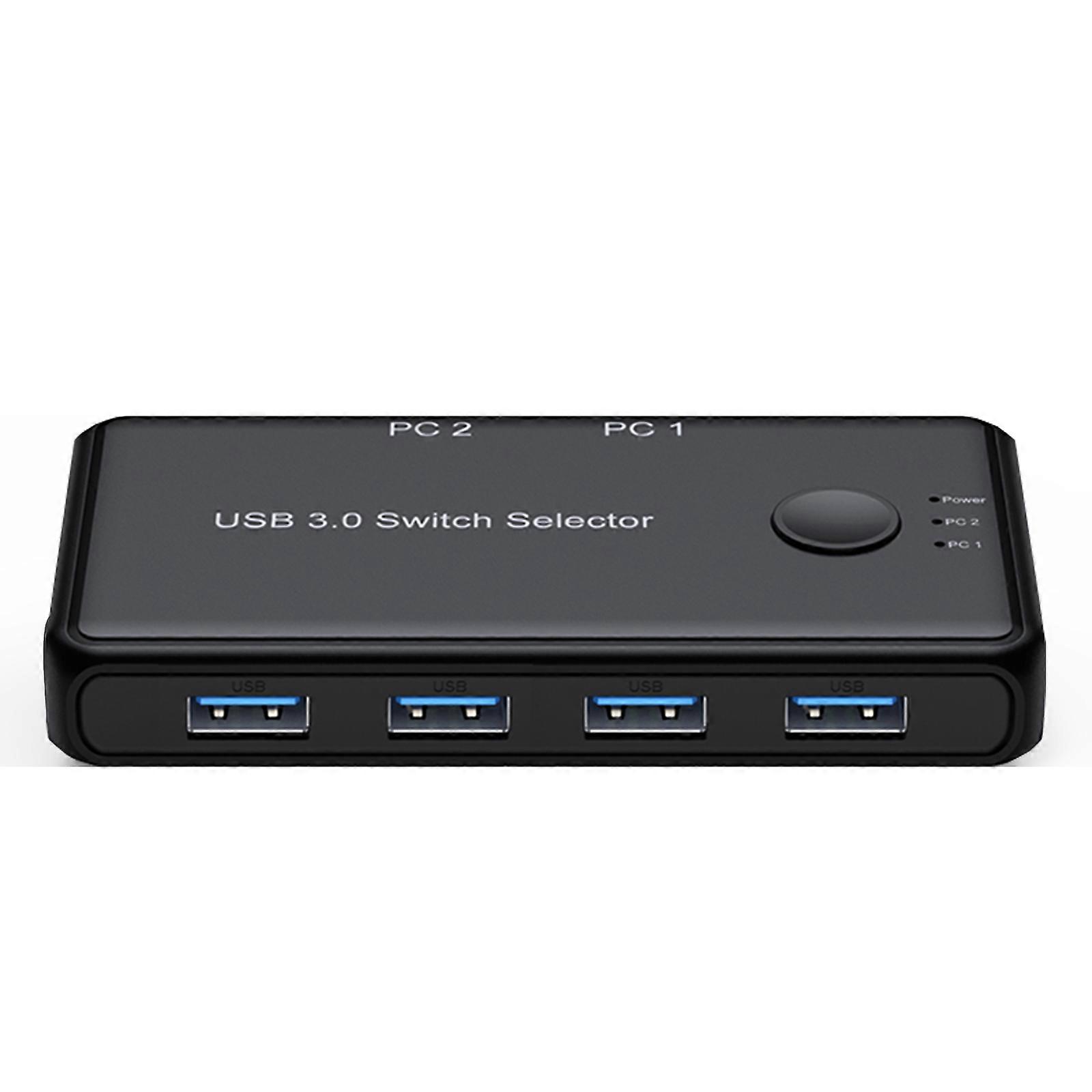 USB KVM Switch USB 3.0 2.0 Switcher KVM Switch for Windows10 PC Keyboard Mouse