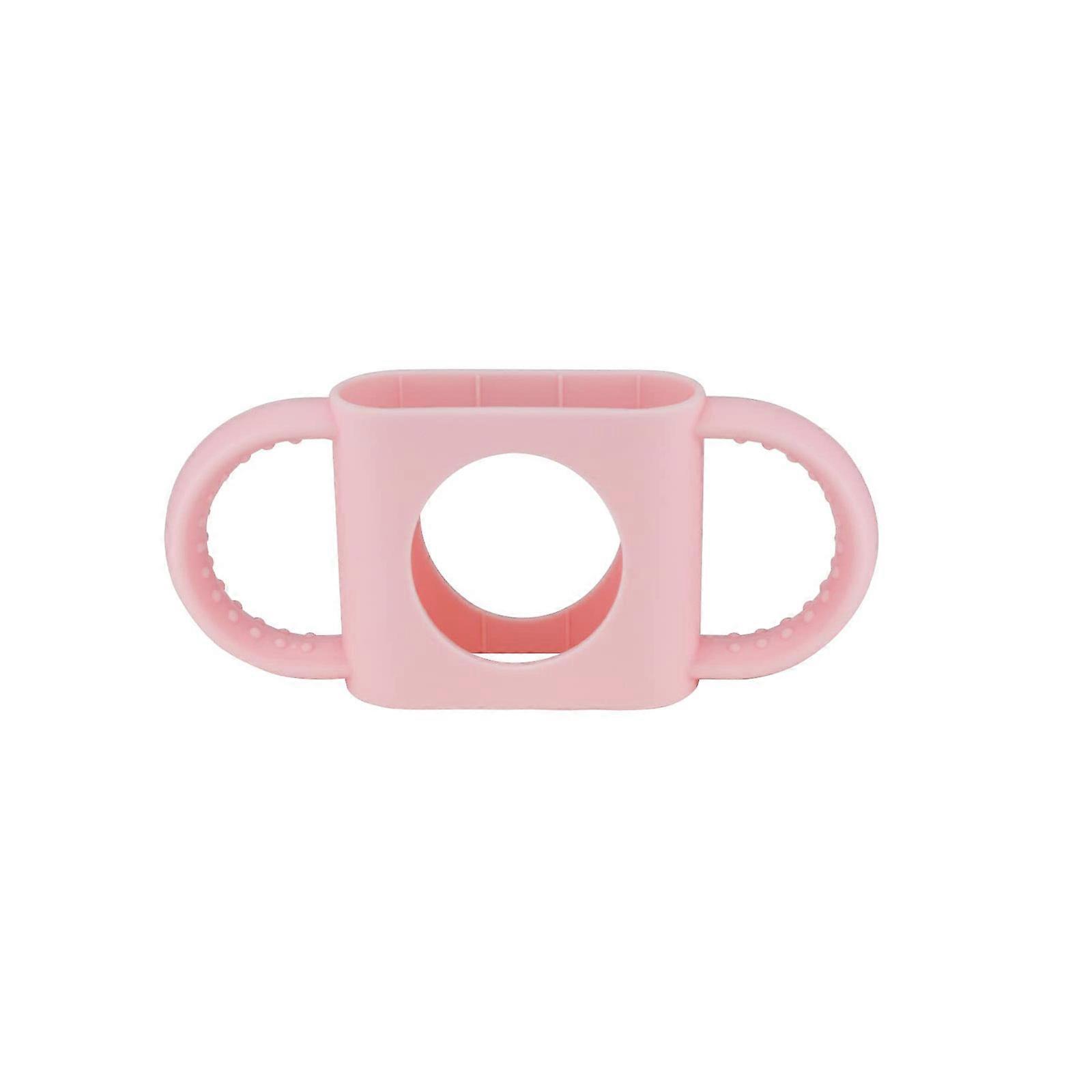 DRブラウン8オンスナローボトルとワイドネックボトル用哺乳瓶ホルダー、ナチュラルフードグレードのシリコーン