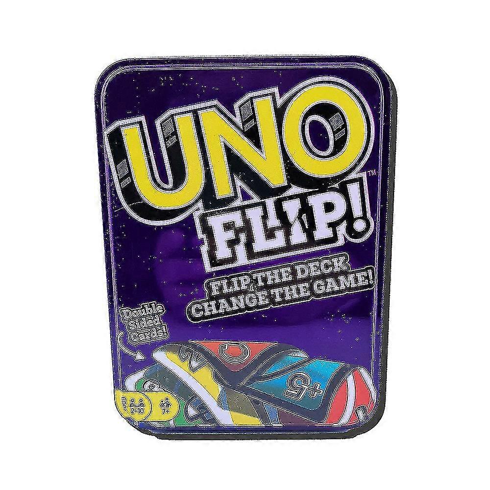 Iron Box Uno Flip,classic Colour & Number Matching Card Game,customizable & Erasable Wild,special Action Cards Included,gift For Kids 7+