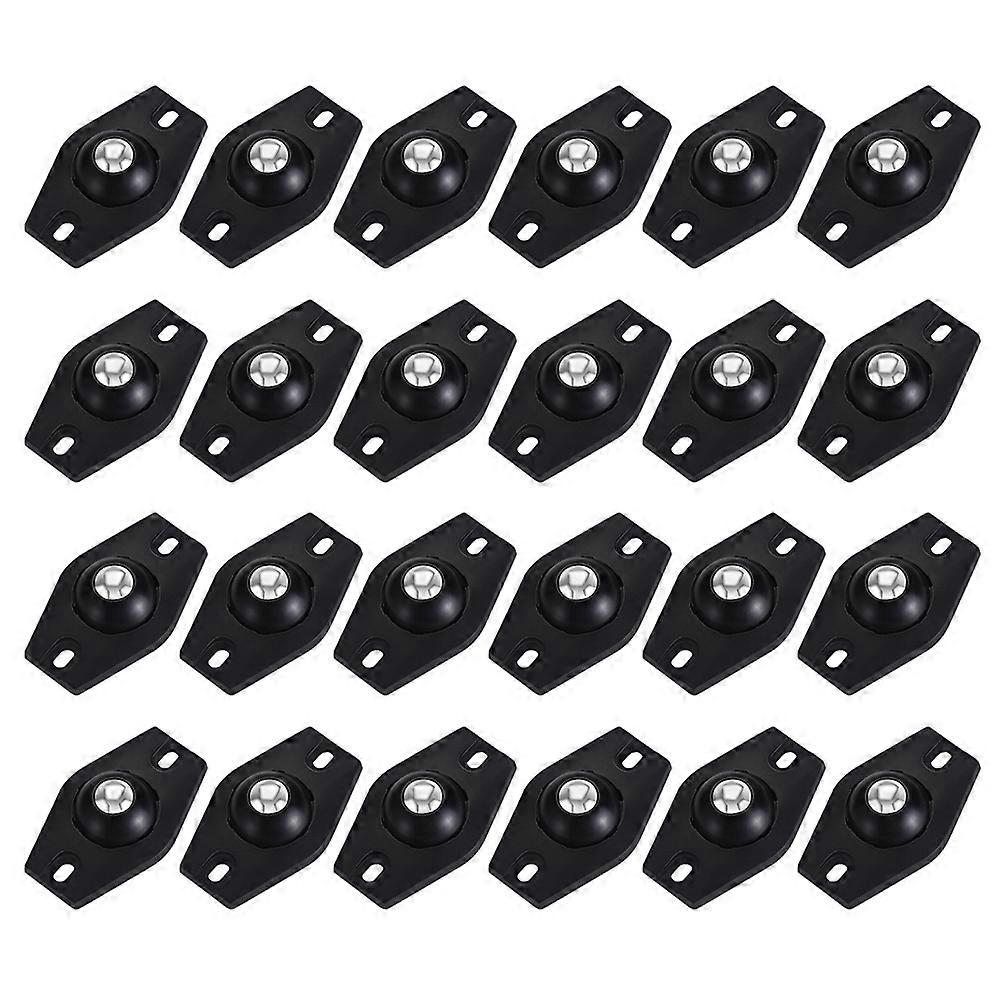 24pcs Caster Wheel Adhesive Paste Pulley Home Storage Box Wheel Placement