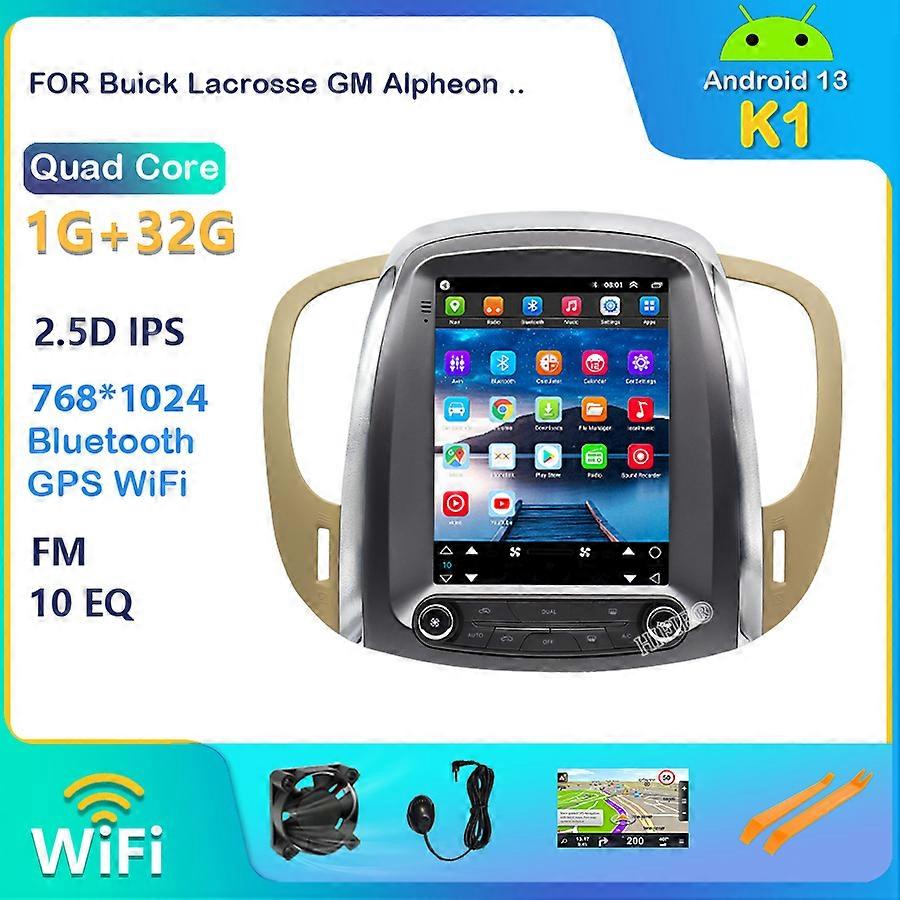 Buick Lacrosse GM Alpheon 2009 2010 2011 2012 Android 13 Araba Radyo GPS Navigasyon Dikey Ekran Tesla Tarzı Multimedya