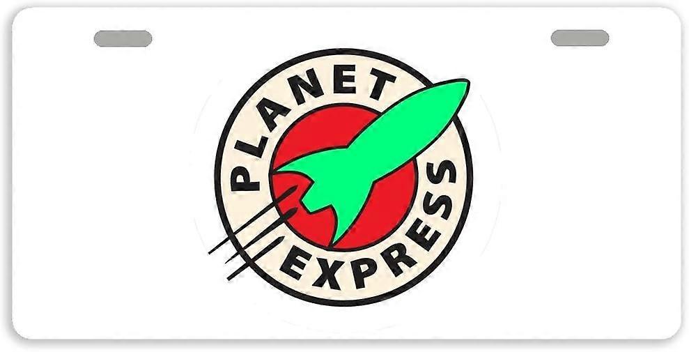 Planet Express Metall Auto Tag Auto Tag Nummernschild Abdeckung mit 2 Löchern 11,8 x 6,1 Zoll