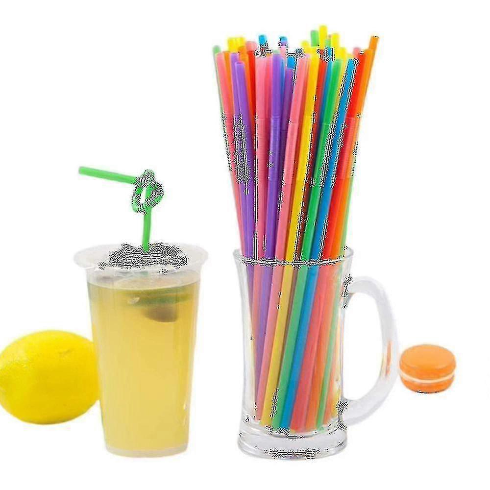100pcs Strohhalme, flexible wiederverwendbare Strohhalme, zusammenklappbare Neuheit Strohhalme