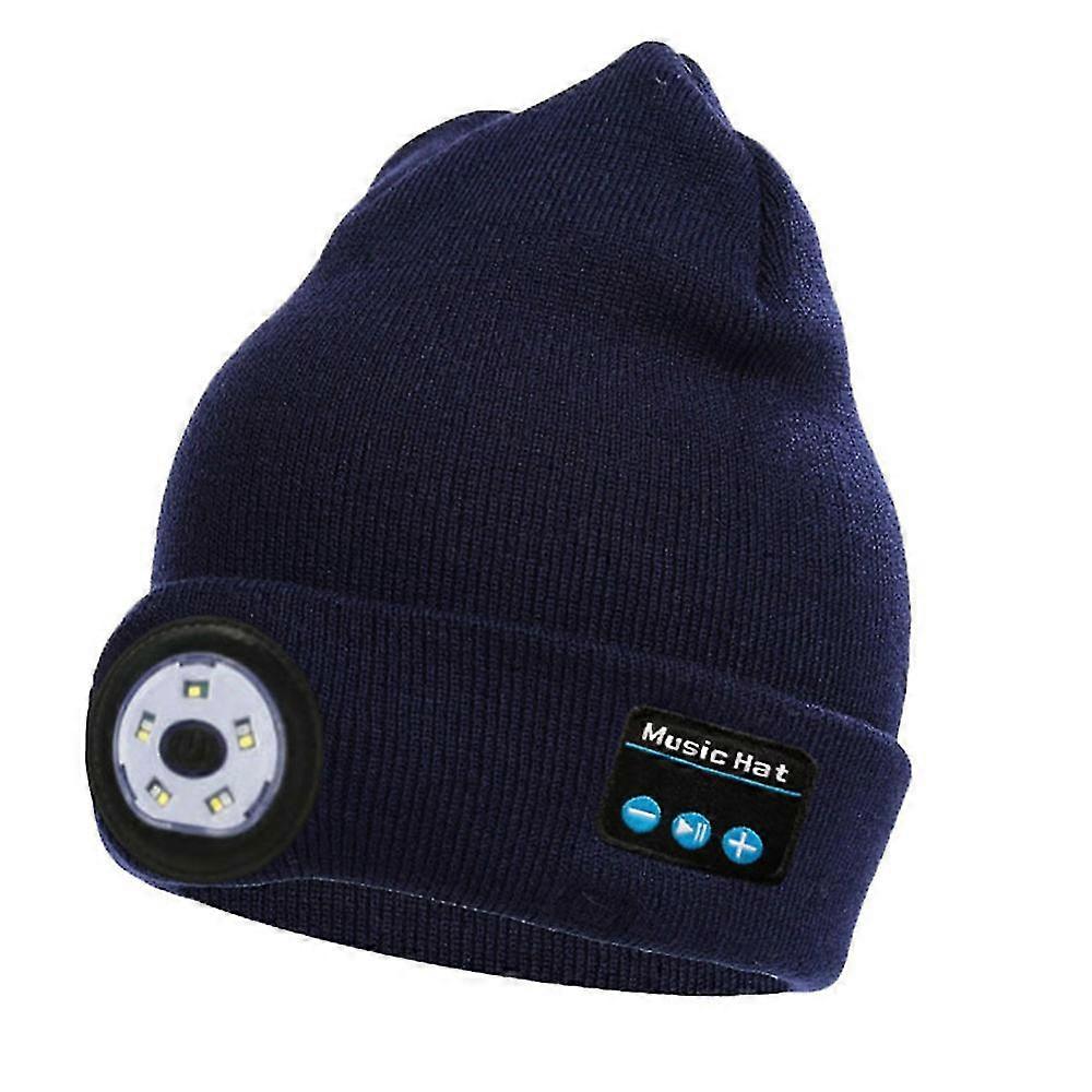 Wireless Bluetooth Led Music Knitted Hat Warm Beanie Hat Usb Charging