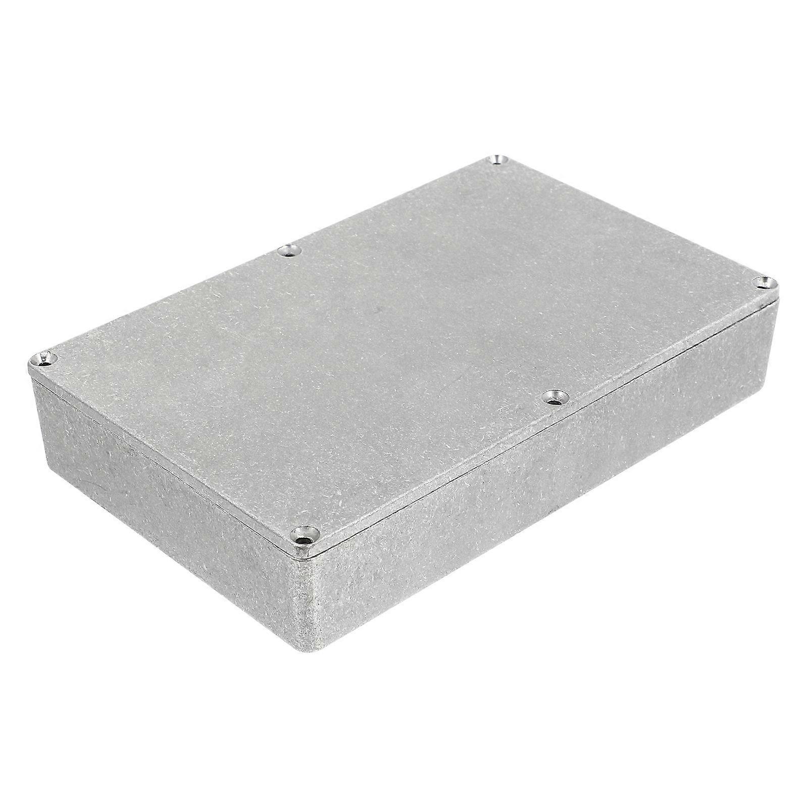 1pc Aluminum Stomp Box Case Guitar Pedal Enclosure Replacement (Silver)