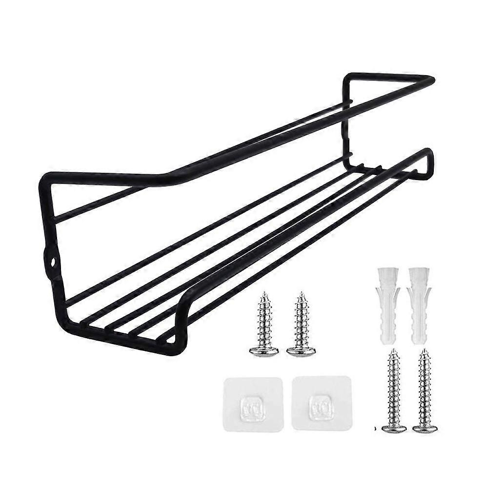1/4Pcs Wall Mounted Spice Rack Organizer Rust-Proof Corrosion Resistant Strong Load*bearing Ventilated Kitchen Rack Storage Shelf