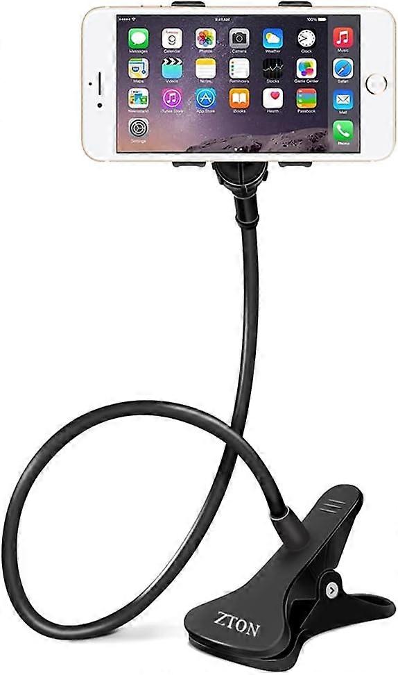 Universal Cell Phone Holder with Adjustable Design and Flexible Clip Mount for Office Use, Compatible with All Smartphones