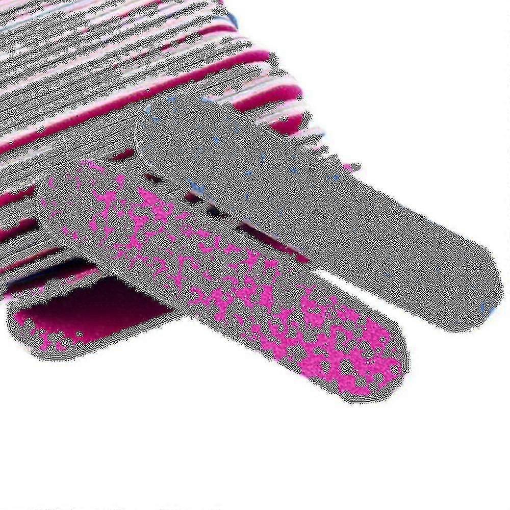 100pcs Nail Files Double Color Wooden Mini Buffer Sanding 180/240 Disposable Manicure Tools