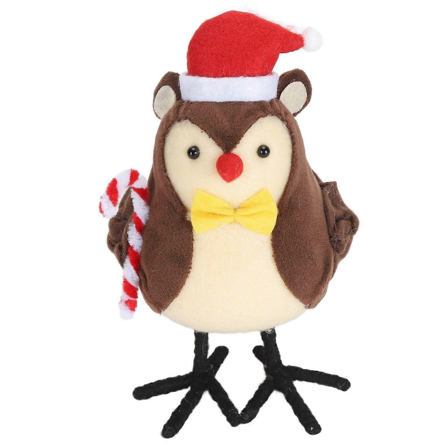 Easter Bird Table Decor with Red Hat Accents