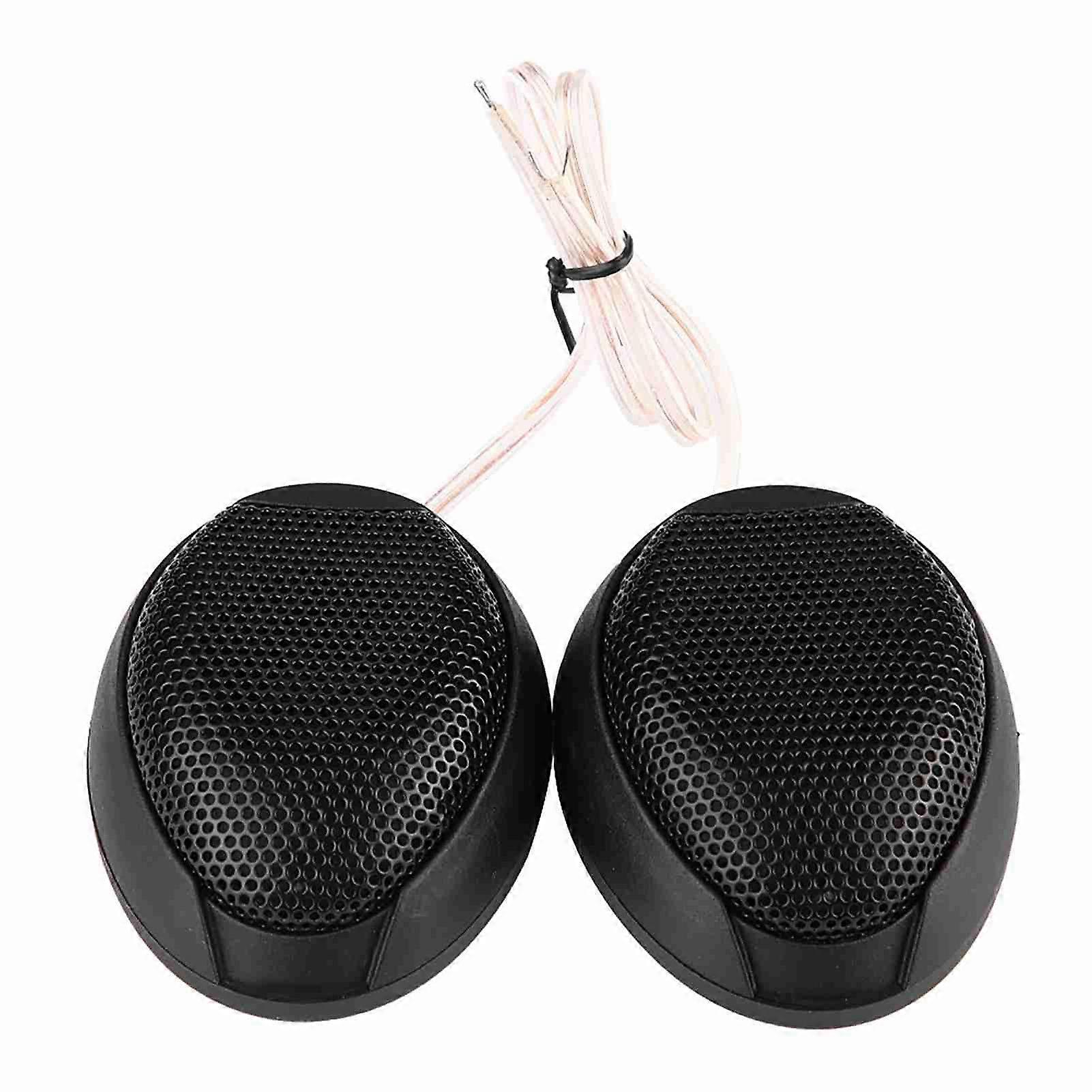 10W Mini Car Speaker Audio Round Stickable Loudspeaker Automobile Speaker with Glue(Black)