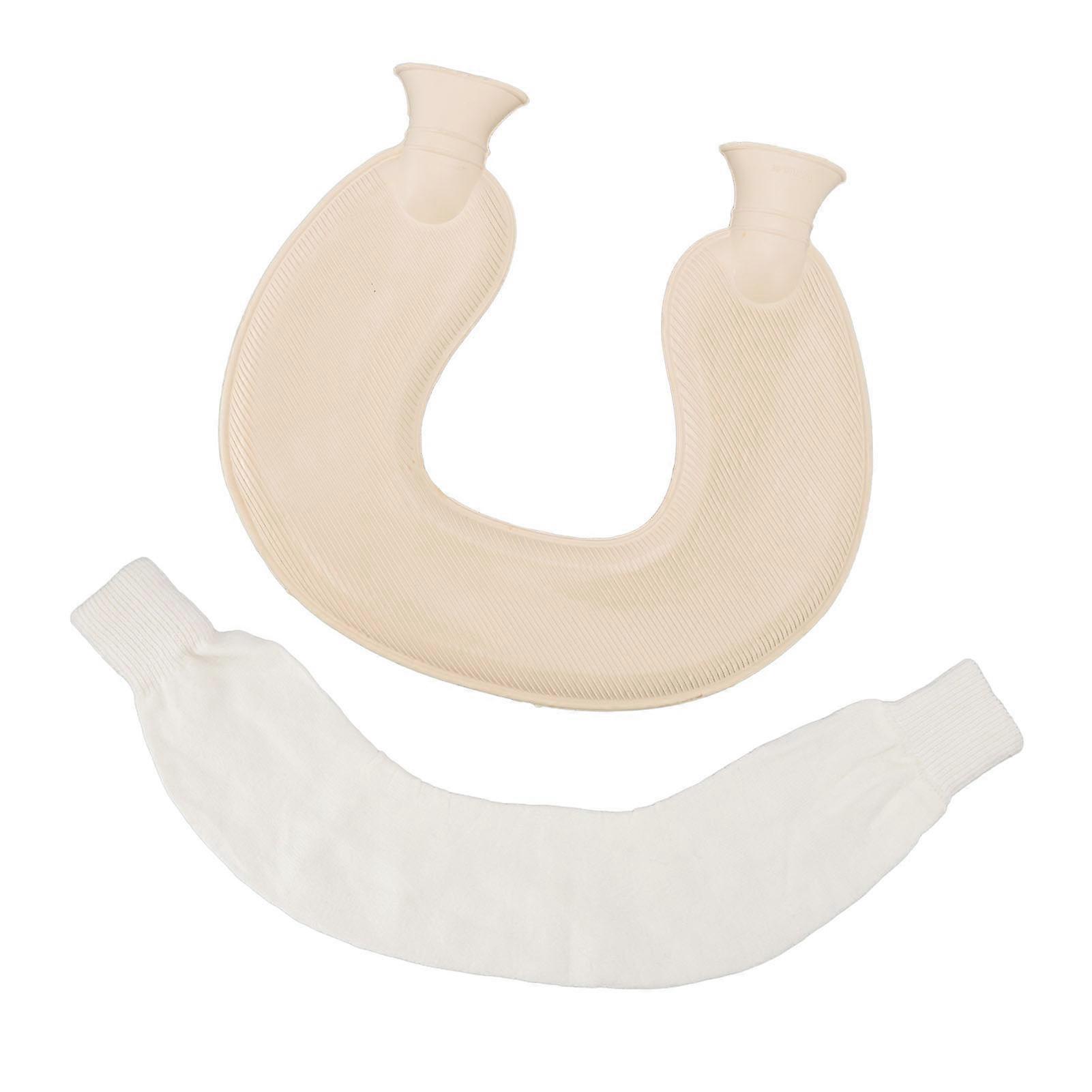 U-shaped double-layer knitted insulation rubber hot water bottle