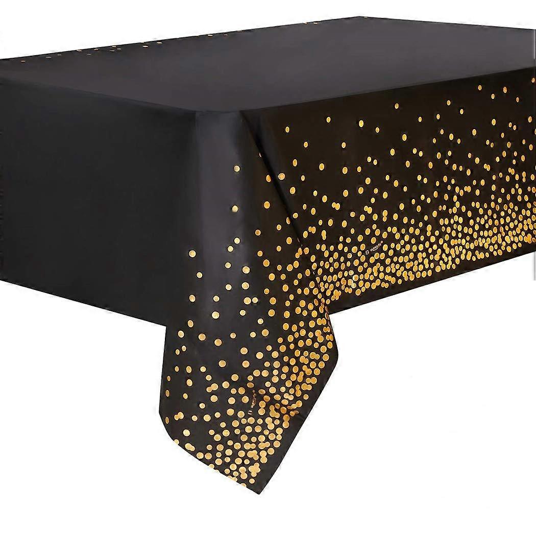 White Rectangle Plastic Tablecloths 2 Pack, 54 x 108 Inches for Graduation, Christmas Events and Parties
