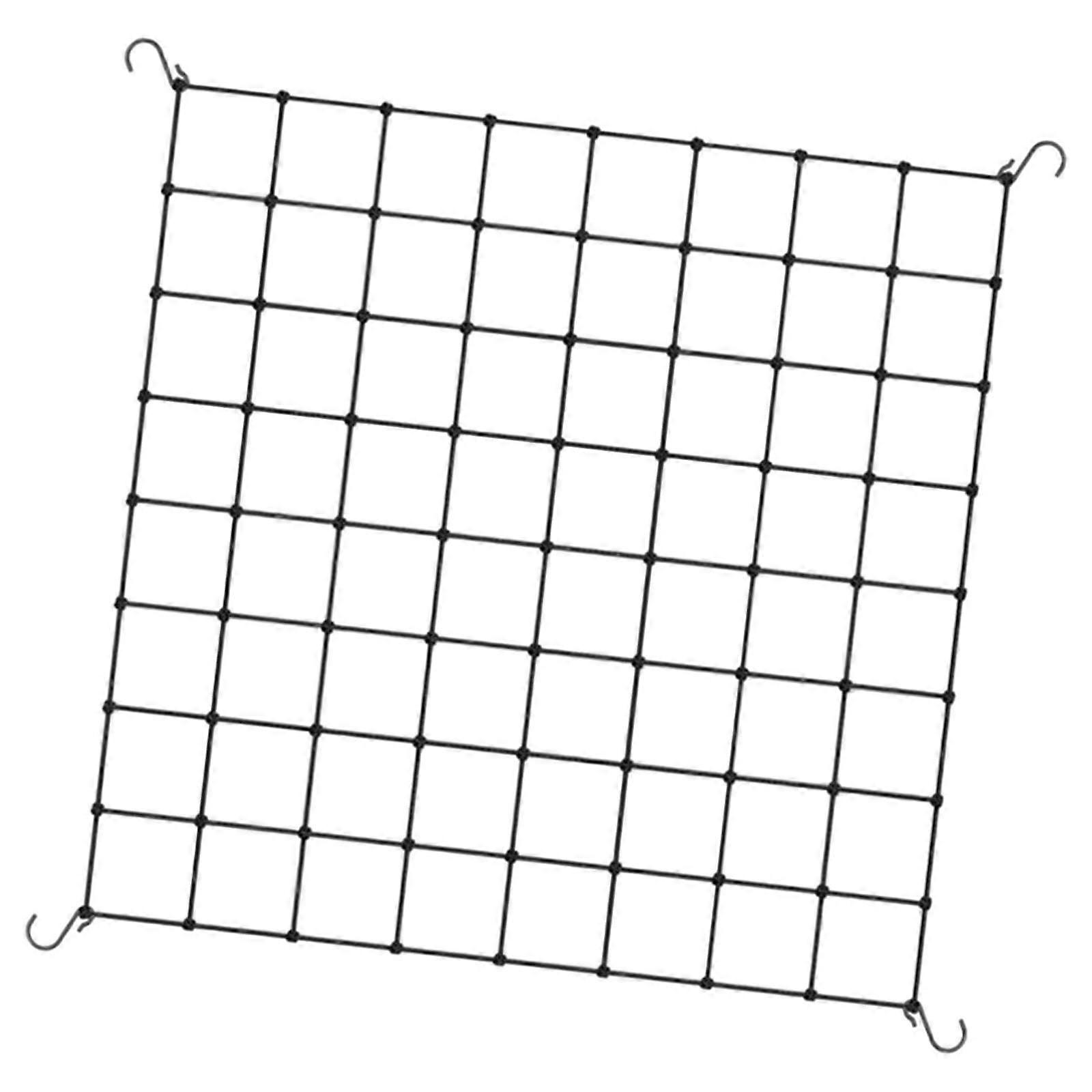Square Mesh Grow Tent Trellis Netting Black for Gardening Flexible Accessory 40cmx40cm