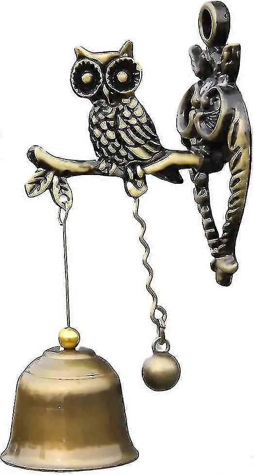 1 Outdoor Metal Wind Chime Pet Nostalgic Vintage Store Home Metal Wall Decoration Hanging Bell Child