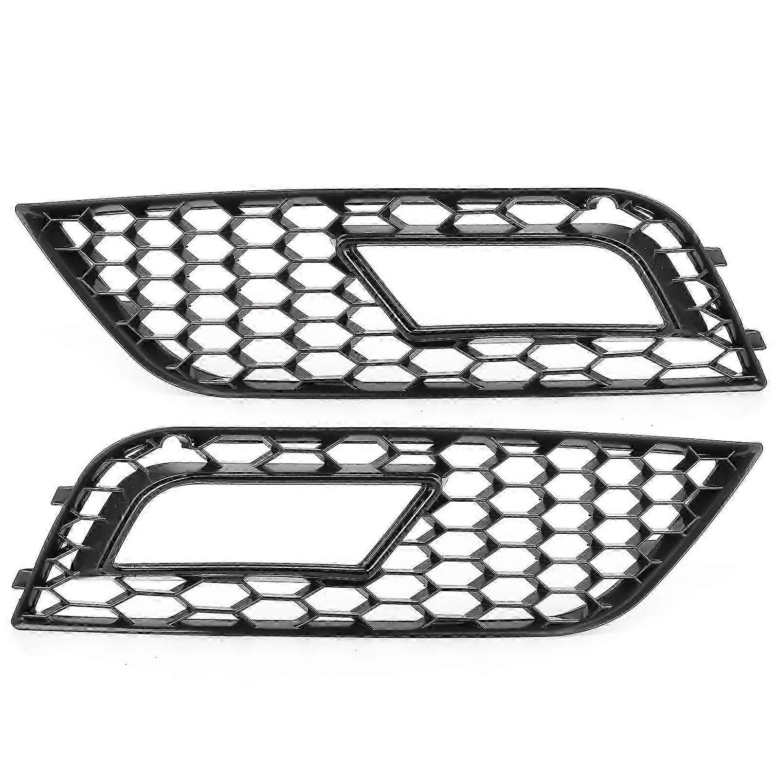 Fog Light Mesh Grill Grille For Rs4 Style 8k0807681 8k0807682 Fit For A4 B8.0 S4 0912