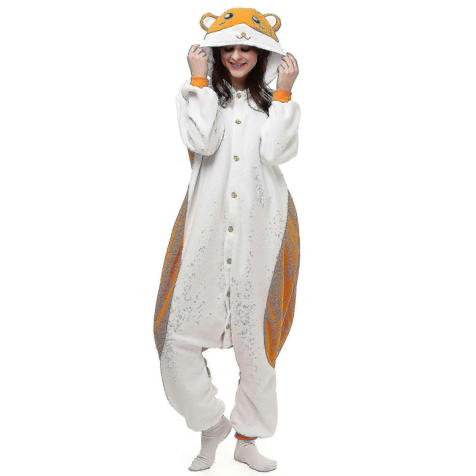 ハムスター コスチューム 動物 全身 パジャマ ハロウィン カーニバル ワンピース 着ぐるみ のために 男性 女性