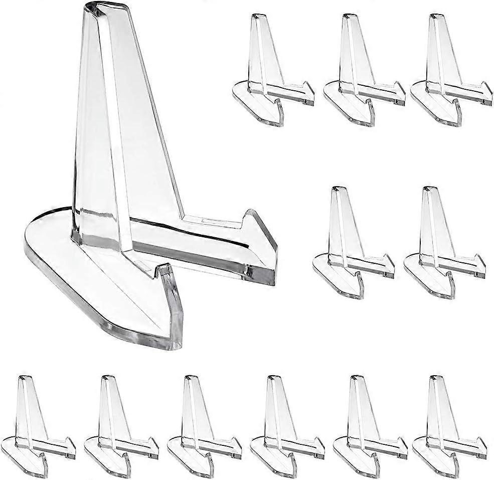 Display Your Collection With Style, Versatile Small Easels, Clear Acrylic Easel For Coins, Medals, Stones, Cards, And More, Premium Plastic Material,